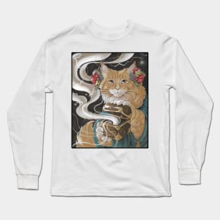 Pandora Cat - Black Outlined Version Long Sleeve T-Shirt